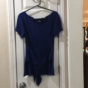 Dressbarn blue top